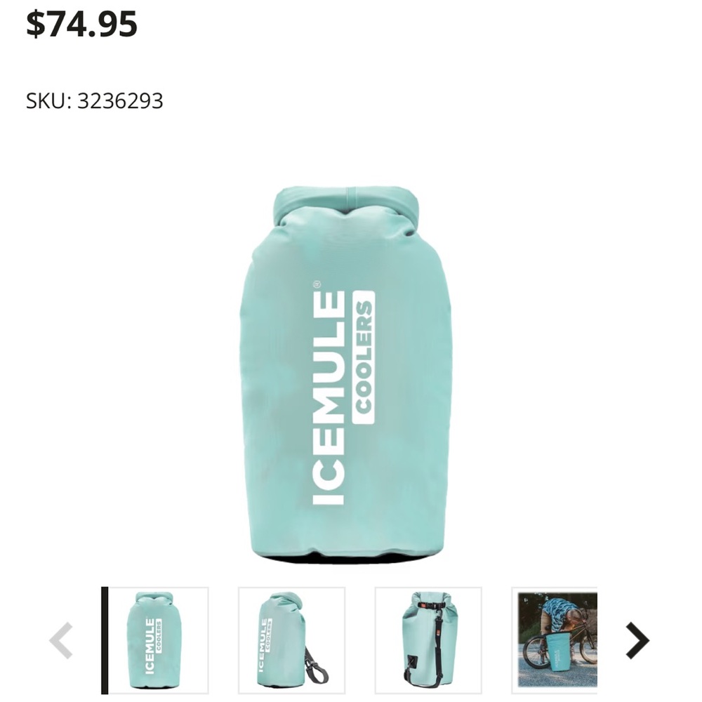 SEAFOAM color small Ice Mule - NWT